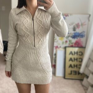 Free people sweater mini dress. S-M